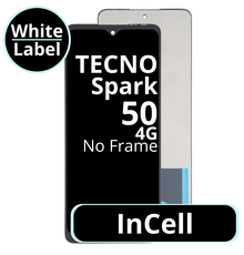 LCD InCell No Frame For Tecno Spark 50 4G - White Box