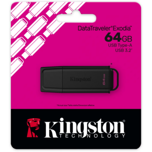 DataTraveler Exodia Kingston Type A - 3.2 USB Stick - 64GB Flash Drive