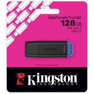 DataTraveler Exodia Kingston Type A - 3.2 USB Stick - 128GB Flash Drive