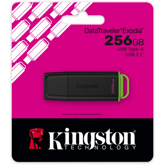 Kingston DataTraveler Exodia Kingston Type A - 3.2 USB Stick - 256GB Flash Drive