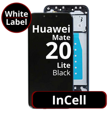 LCD InCell With Frame For Huawei Mate 20 Lite Black  - White Box