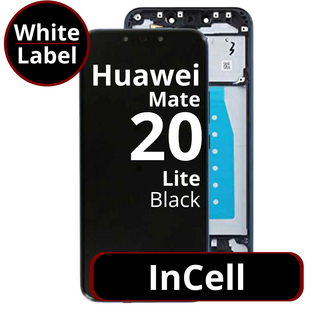 LCD InCell With Frame For Huawei Mate 20 Lite Black  - White Box