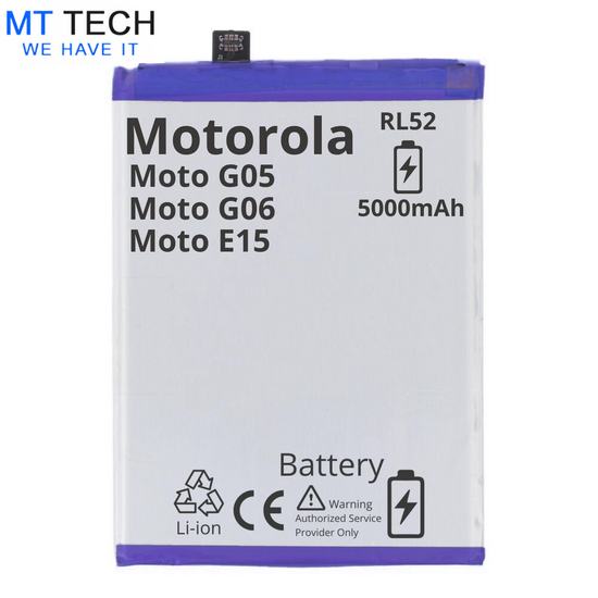 BATTERY MT Tech For Motorola Moto G05 / G06 / E15 - RL52 - 5000mAh