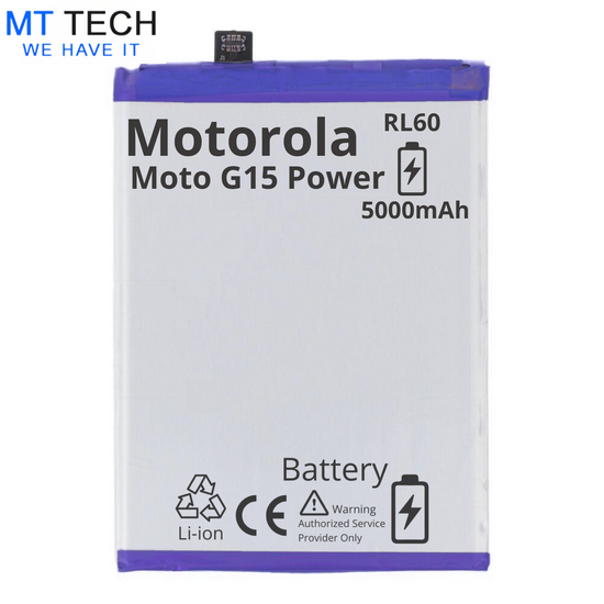BATTERY MT Tech For Motorola Moto G15 Power - RL60 - 5000mAh