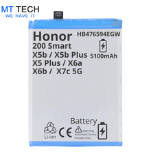 BATTERY MT Tech For Honor 200 Smart / X5b / X5B Plus / X5 Plus / X6a / X6b / x7c 5G - HB476594EGW - 5100mAh