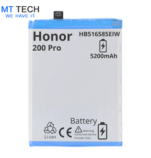 BATTERY MT Tech For Honor 200 Pro - HB516585EIW - 5200mAh - Copy