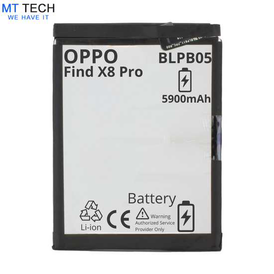 BATTERY MT Tech For Oppo Find X8 Pro - BLPB05 - 5900mAh