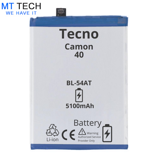 BATTERY MT Tech ForTecno Camon 40 - BL-54AT - 5100mAh