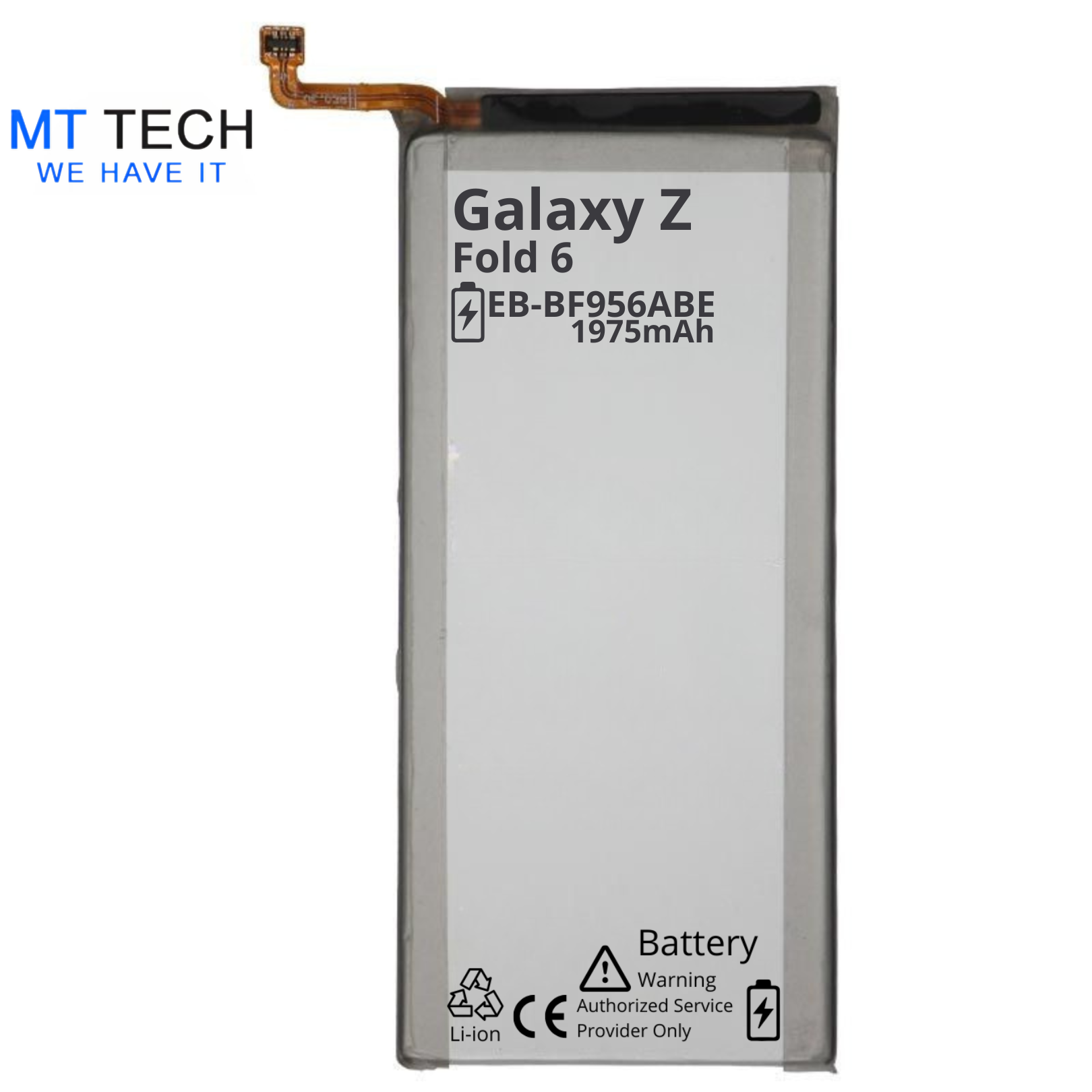 BATTERY MT Tech For Samsung Galaxy Z Fold 6 - EB-BF956ABE - 1975mAh (Main)