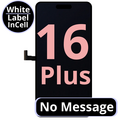 LCD No Message Diagnosable Excellent InCell For IPhone 16 Plus White Box