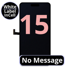 LCD No Message Diagnosable Excellent InCell For IPhone 15 White Box