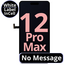 LCD No Message Diagnosable Excellent InCell For IPhone 12 Pro Max White Box