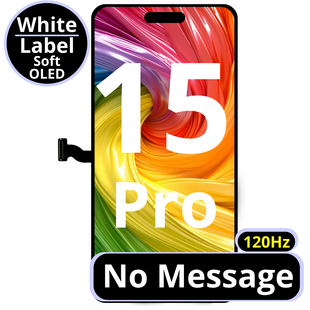 LCD No Message Diagnosable Soft Oled Excellent For IPhone 15 Pro 120Hz White Box