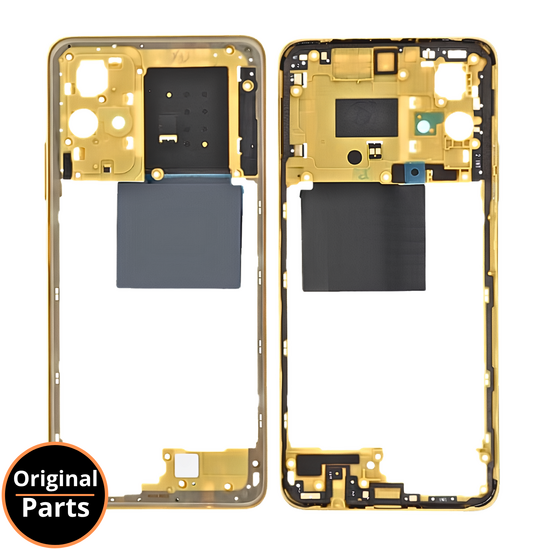 Middle Frame Yellow for Xiaomi M4 Pro 5G - 55020000HC7D - Service Pack