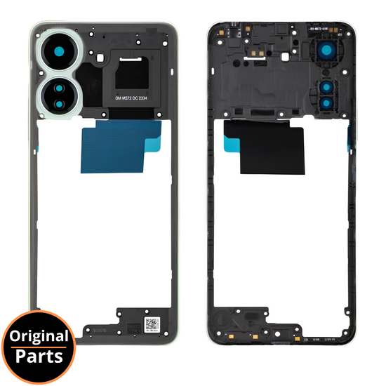 Middle Frame NFC Clover Green for Xiaomi Redmi 13C 4G - 560002C3UN00 - Service Pack