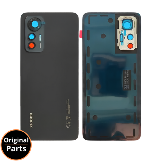 Back Cover Black for Xiaomi 12 Lite - 55050001ZJ1L 55050002BQ1L - Service Pack