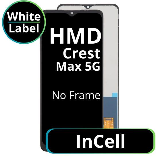 LCD InCell No Frame For HMD Crest Max 5G - White Box