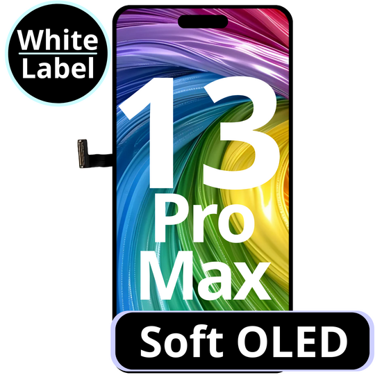 LCD Soft Oled For IPhone 13 Pro Max  120 HZ White Box (Replaceable IC)