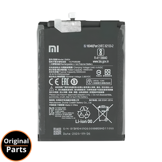 Battery Xiaomi Redmi Note 9T / Redmi Note 9 5G - 46020000491Y BM54 - Service Pack