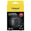Intenso GaN Power Adapter W140ACC with 2 M USB-C Cable  - 140 Watt PD 3.1 / QC 4.0