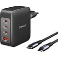Intenso GaN Power Adapter W140ACC with 2 M USB-C Cable  - 140 Watt PD 3.1 / QC 4.0