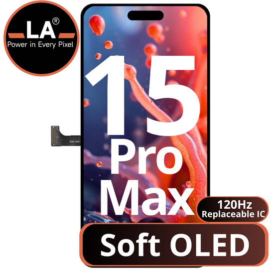 LCD LA Soft Oled For IPhone 15 Pro Max 120HZ (Replaceable IC)