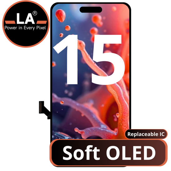 LCD LA Soft Oled For IPhone 15 (Replaceable IC)