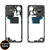Μεσαίο πλαίσιο μαύρο με NFC για Xiaomi Redmi Note 12 4G - 1610110000396A - Service Pack