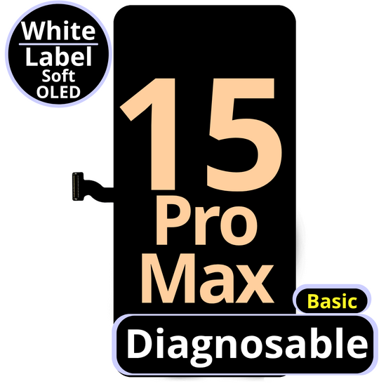 LCD No Message Basic Smart Soft Oled For IPhone 15 Pro Max 120Hz White Box