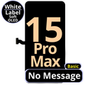 LCD No Message Basic Smart Soft Oled For IPhone 15 Pro Max 120Hz White Box