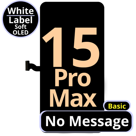 LCD No Message Basic Smart Soft Oled For IPhone 15 Pro Max 120Hz White Box
