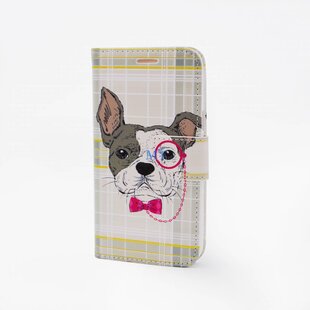 Glasses Dog Print Galaxy S3 Bookcase