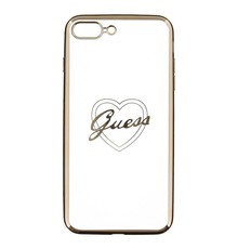 Guess Silicone Case Heart I-Phone 7 Silver