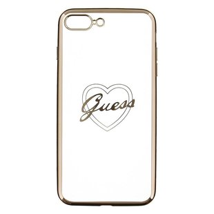 Guess Silicone Case Heart I-Phone 7 Silver