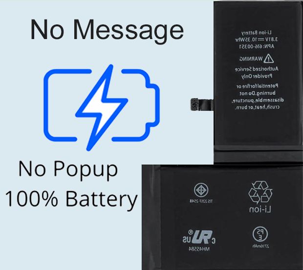 Geen melding batterij