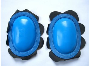 MJK Leathers Knee Sliders Retro Knee Sliders Blauw Opheffingsuitverkoop