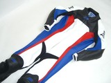 MJK Leathers Brands Hatch Motor Raceoverall wit blauw rood