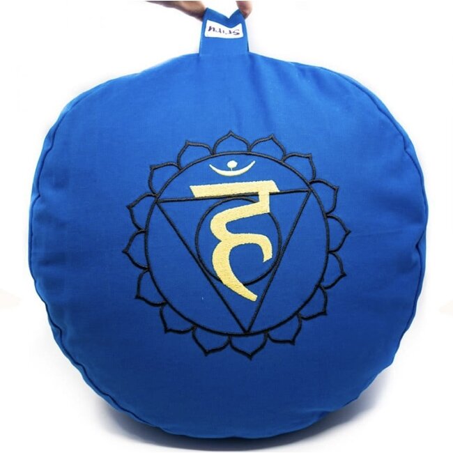 Spiru Blauw Meditatiekussen 5e Chakra