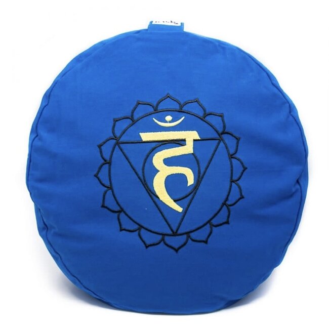 Spiru Blauw Meditatiekussen 5e Chakra