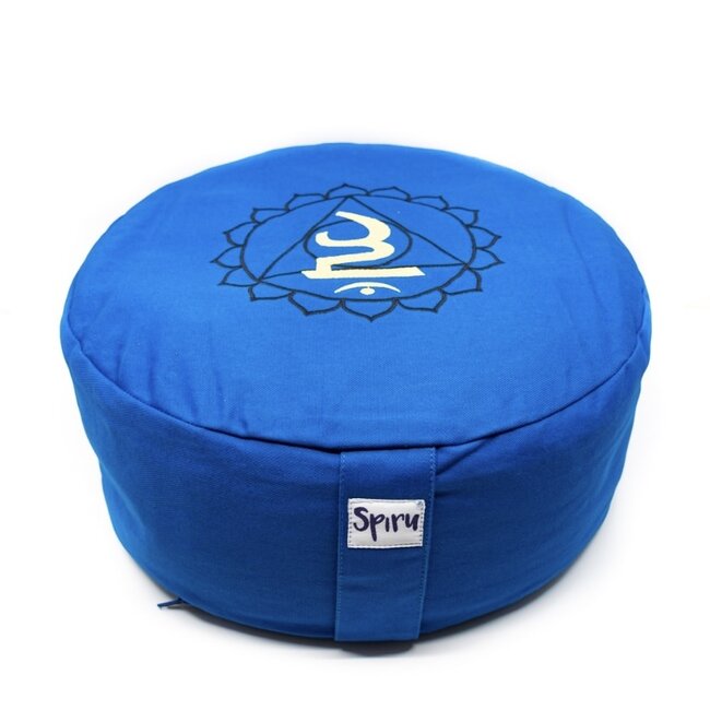 Spiru Blauw Meditatiekussen 5e Chakra