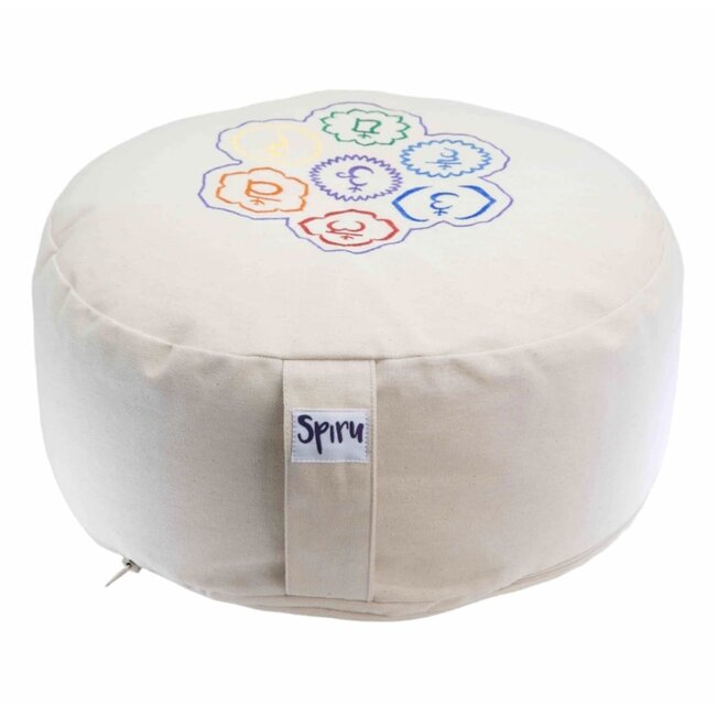 Spiru Creme Meditationskissen 7 Chakren