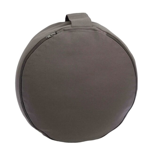 Spiru Gray Meditation Cushion ohm