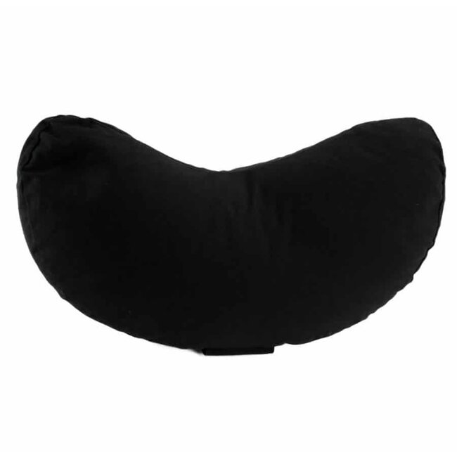 Spiru Halbmond-Meditationskissen, schwarz