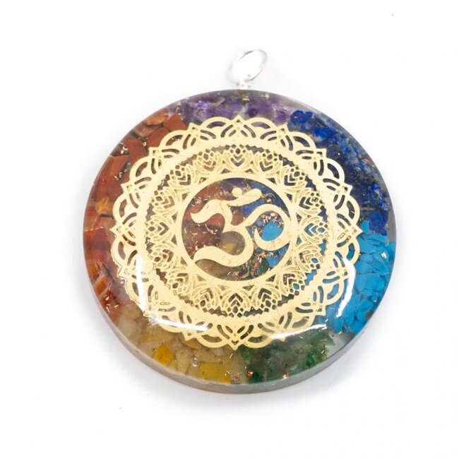 Orgonite Chakra hanger met OHM teken