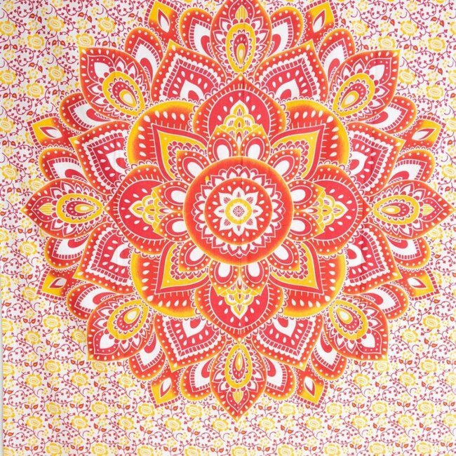 Spiru Authentiek wandkleed Mandala Bloemen