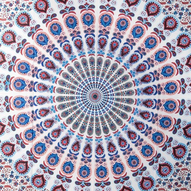Spiru Authentisches Wandbild, kreisförmiges Mandala