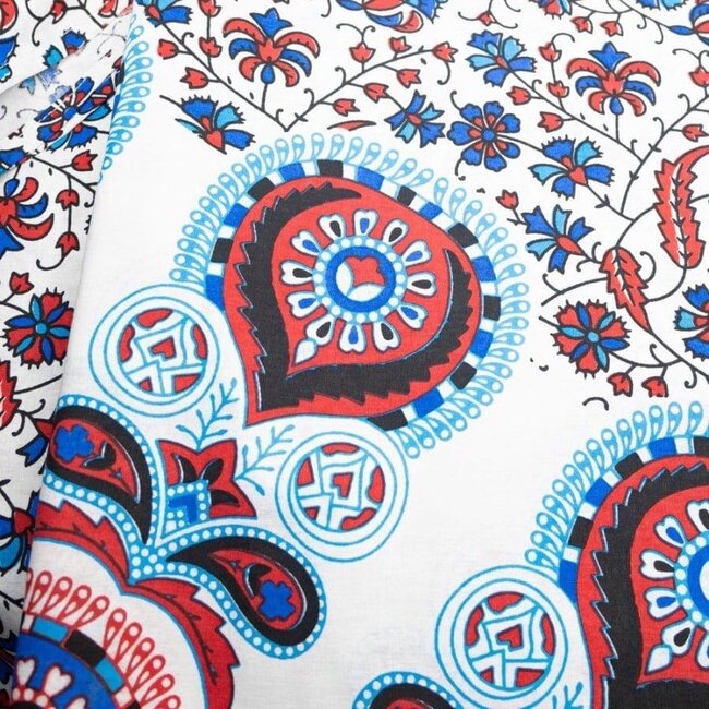 Spiru Authentisches Wandbild, kreisförmiges Mandala