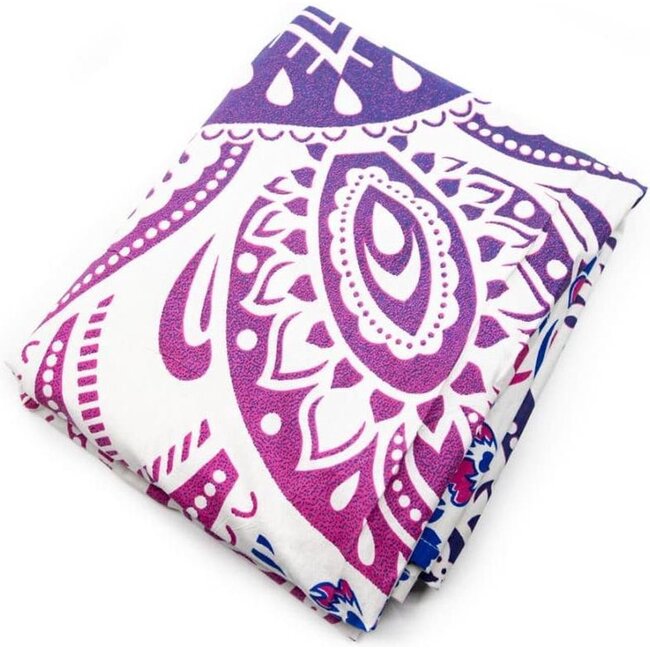 Spiru Authentischer Wandteppich mit Blumen-Mandala-Motiv