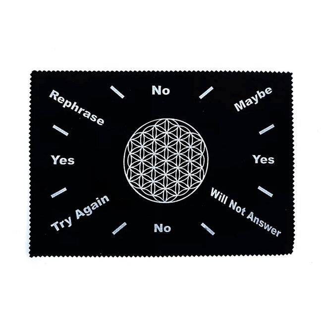 Pendelmat met Bloem des Levens symbool