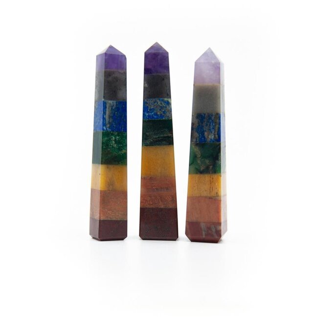 Edelstenen Chakra obelisk